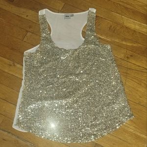 ASOS gold sequin tank top. .